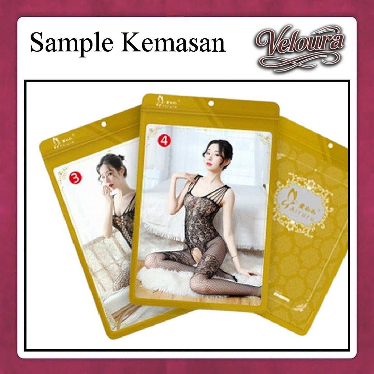 Pekalongan Veloura Bodysuit Spandek Sexy Lingerie Baju Shapewear Net Clothes - SP 010
