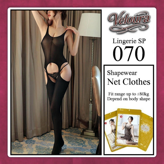 Pekalongan Veloura Bodysuit Spandek Sexy Lingerie Baju Shapewear Net Clothes - SP 070