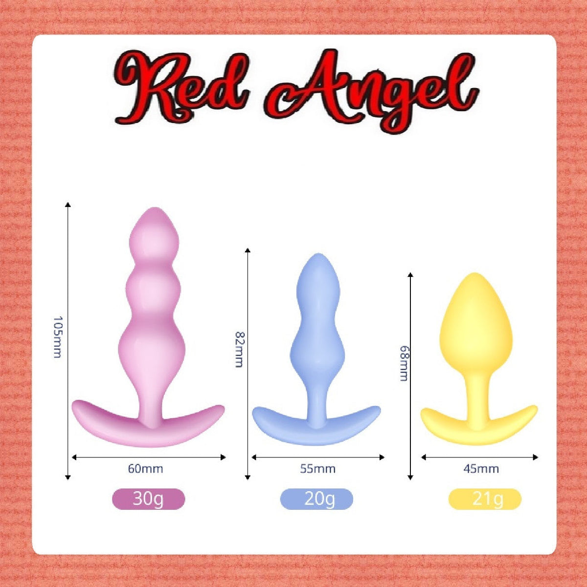 Pekalongan Red Angels Plug Bebe Gel Silicone 1 2 3