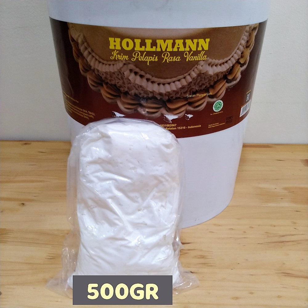 Pekanbaru Hollmann Buttercream Vanilla Repack 500Gr (Instan Only)