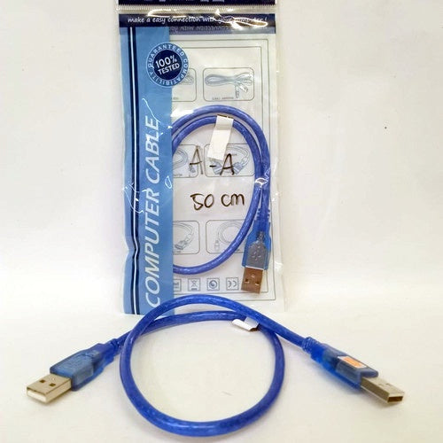 Pekanbaru Usb Male To Male Cable/ Kabel 50Cm