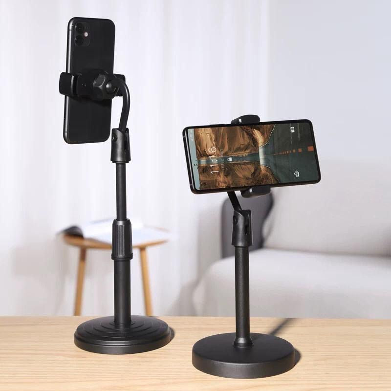 Pekanbaru Stand Hp Adjustable Universal / Holder Meja / Holder Stand Live / Stand Hp Rotari 360
