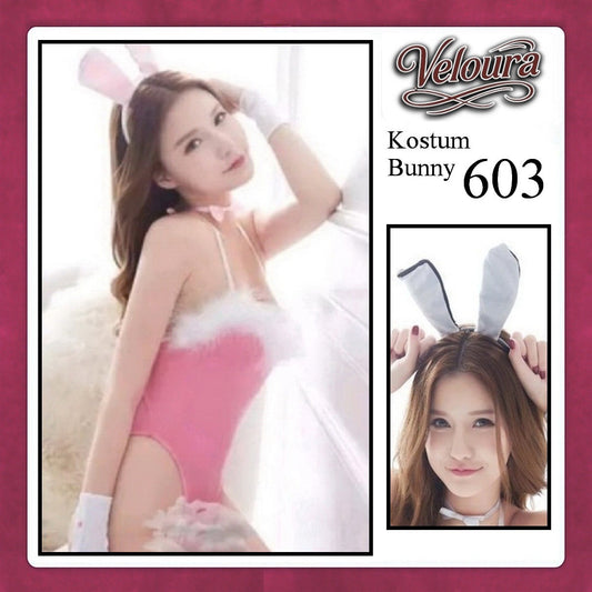 Pekalongan Veloura Rabbit Cosplay Set - Lingerie Kostum Kelinci Seksi Playful Bunny Girl 603