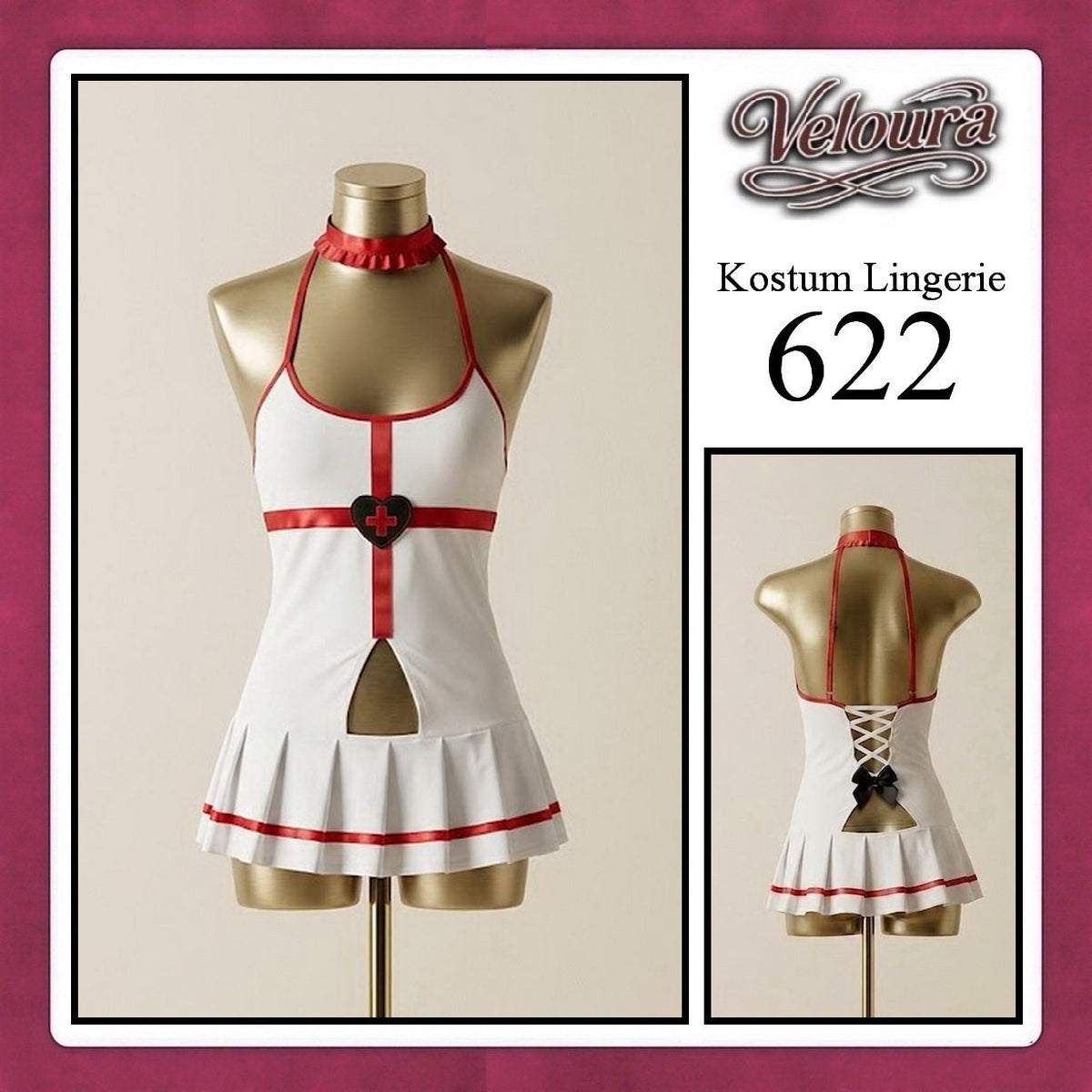 Pekalongan Veloura Sexy Lingerie Pakaian Cosplay Kostum Tema Doctor - 622