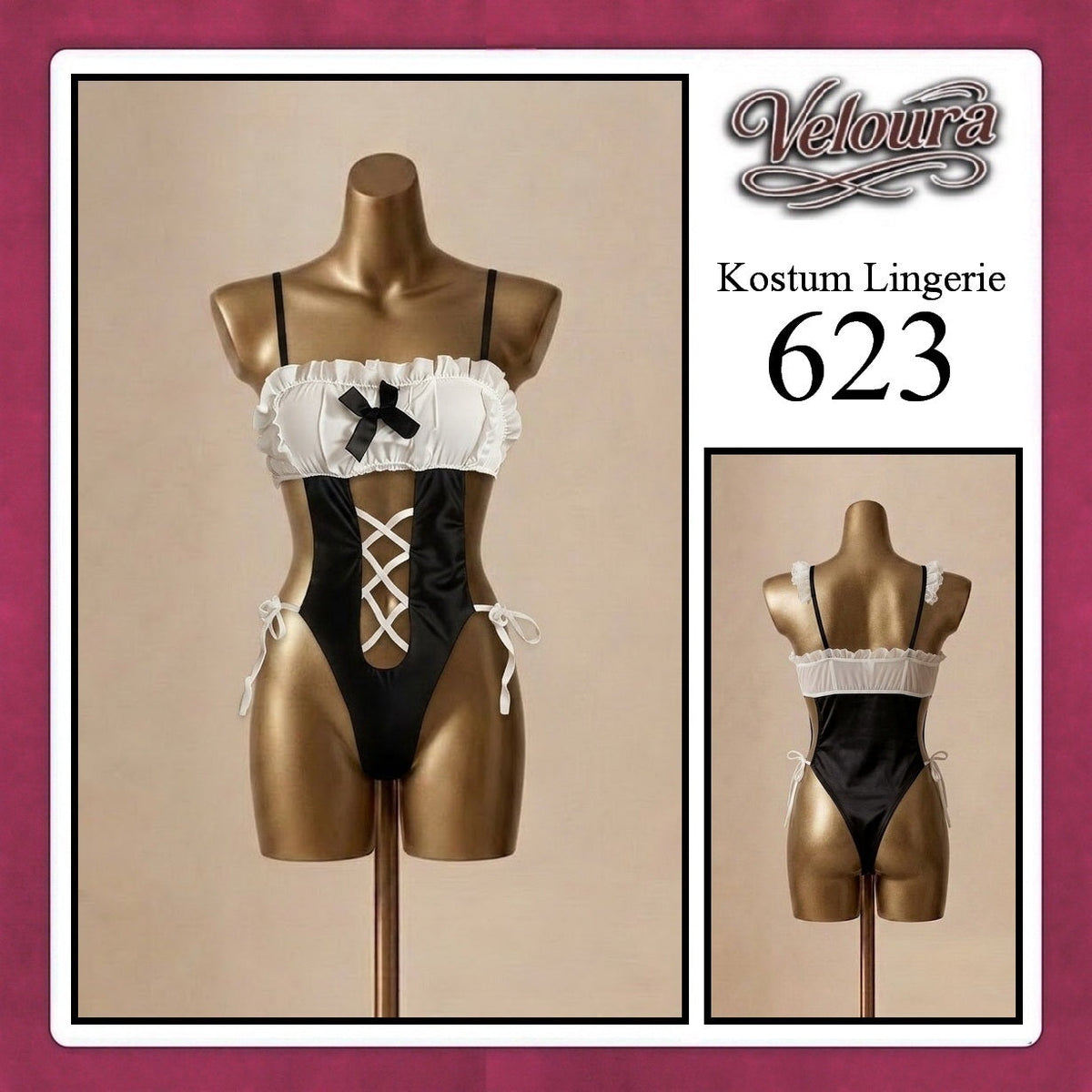Pekalongan Veloura Sexy Lingerie Pakaian Cosplay Kostum Tema - 623