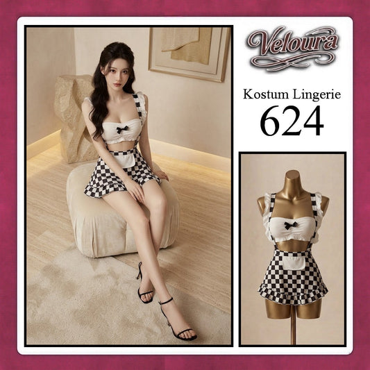Pekalongan Veloura Sexy Lingerie Pakaian Cosplay Kostum Tema - 624
