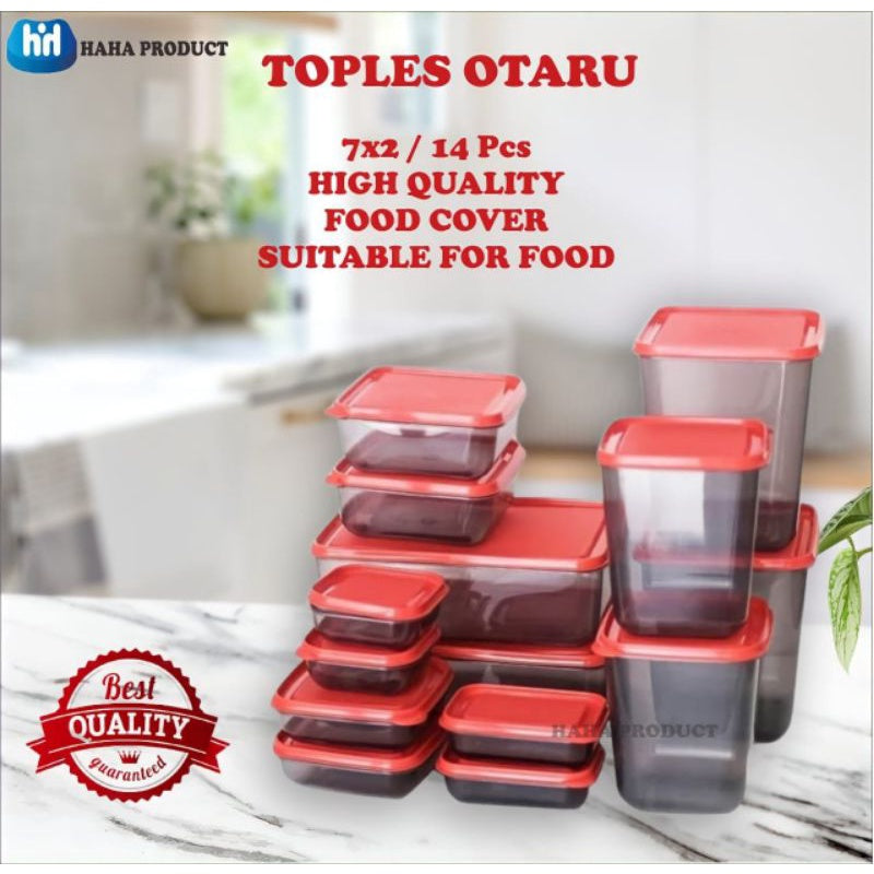 CALISTA OTARU SET 14 PCS/Toples tempat penyimpanan makanan /Wadah makanan