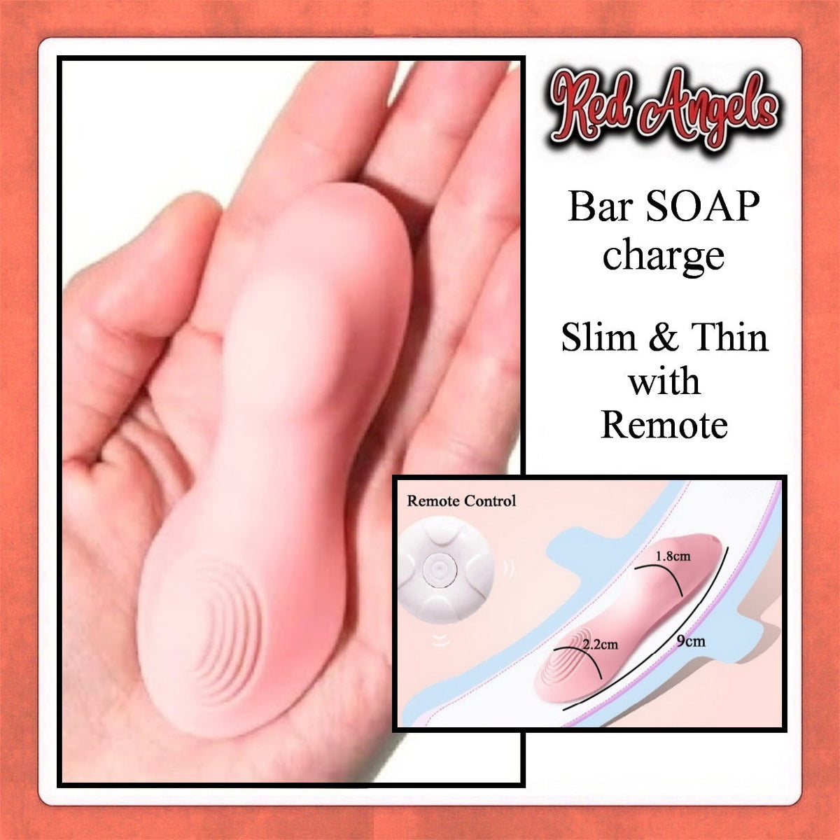 Pekalongan Red Angels Vibrator Bar Soap Remote Charge Slim