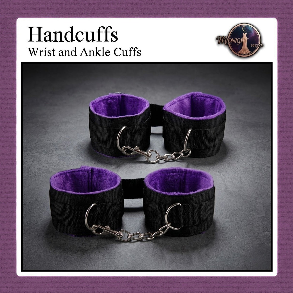 Pekalongan Midnight Handcuffs - Velvet Whisper Borgol Tangan & Kaki