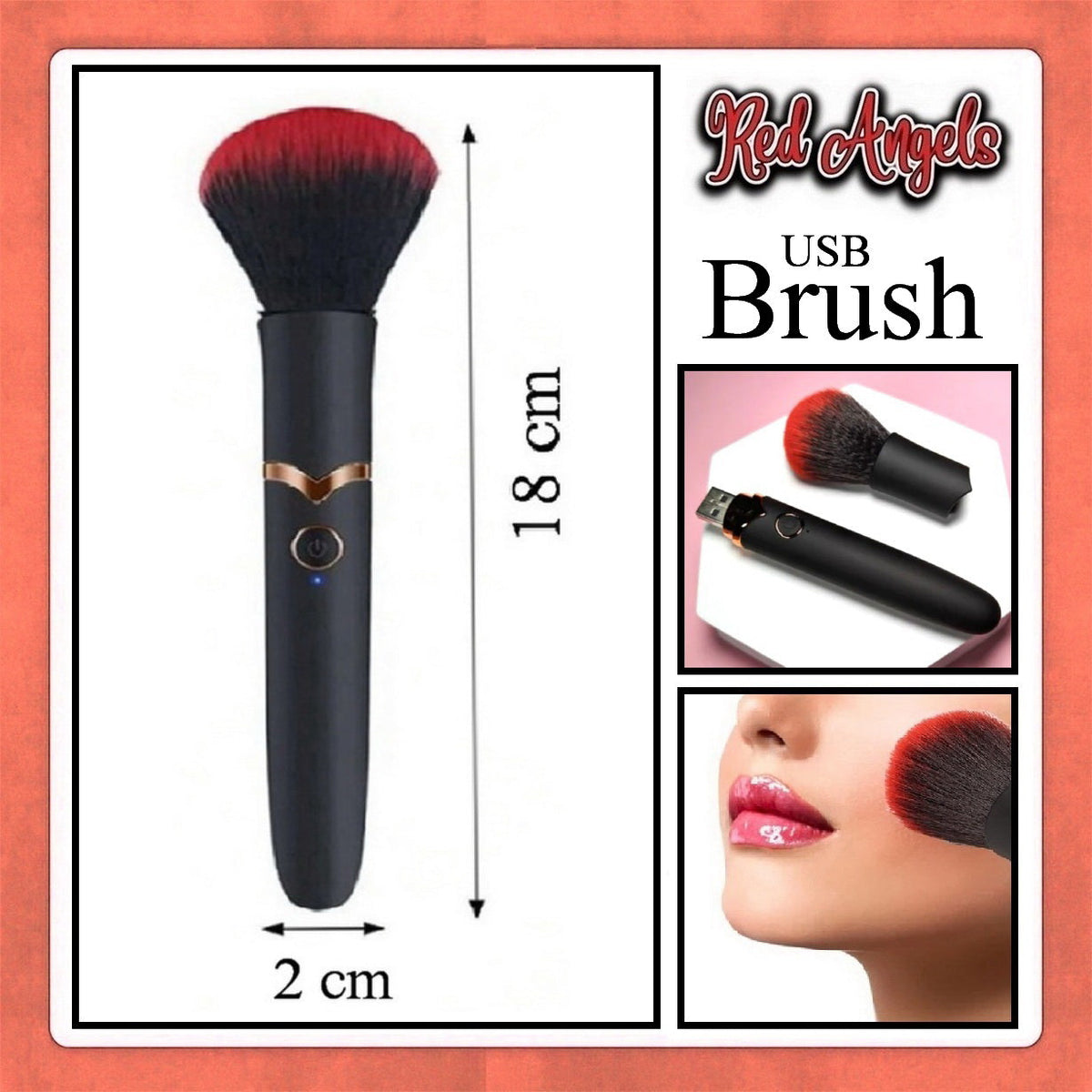 Pekalongan Red Angels Vibrator With Brush Make Up