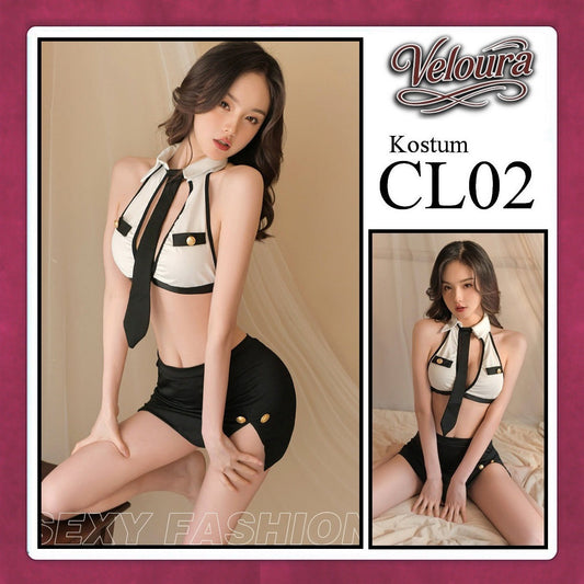 Pekalongan Veloura Pakaian Wanita Kostum Model Seksi - Setelan Lingerie Seksi CL02
