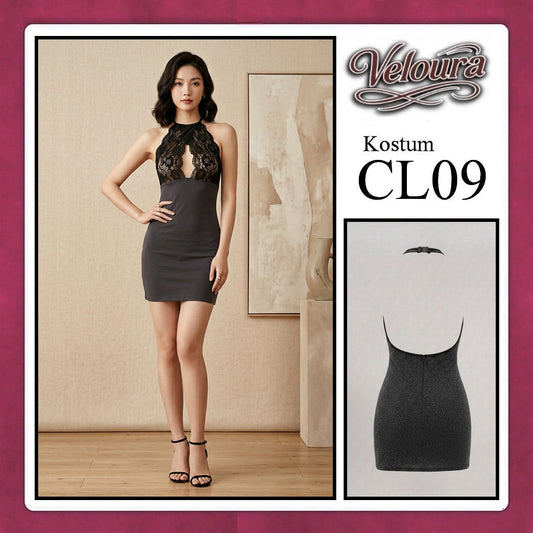 Pekalongan Veloura Sexy Lingerie Pakaian Wanita Dress Malam Kostum Tema Seksi Lady - CL09