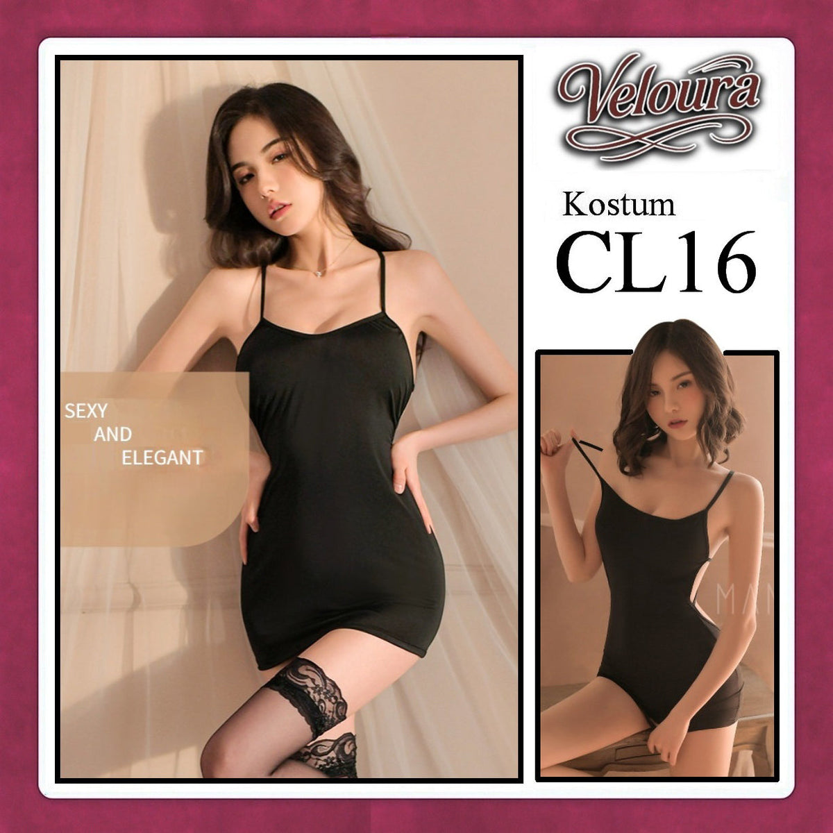 Pekalongan Veloura Pakaian Dress Wanita Casual Seksi Elegant - CL16