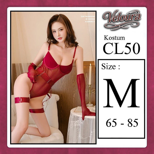 Pekalongan Veloura Pakaian Set Wanita Dress Malam Kostum Seksi Cosplay Tema - CL50