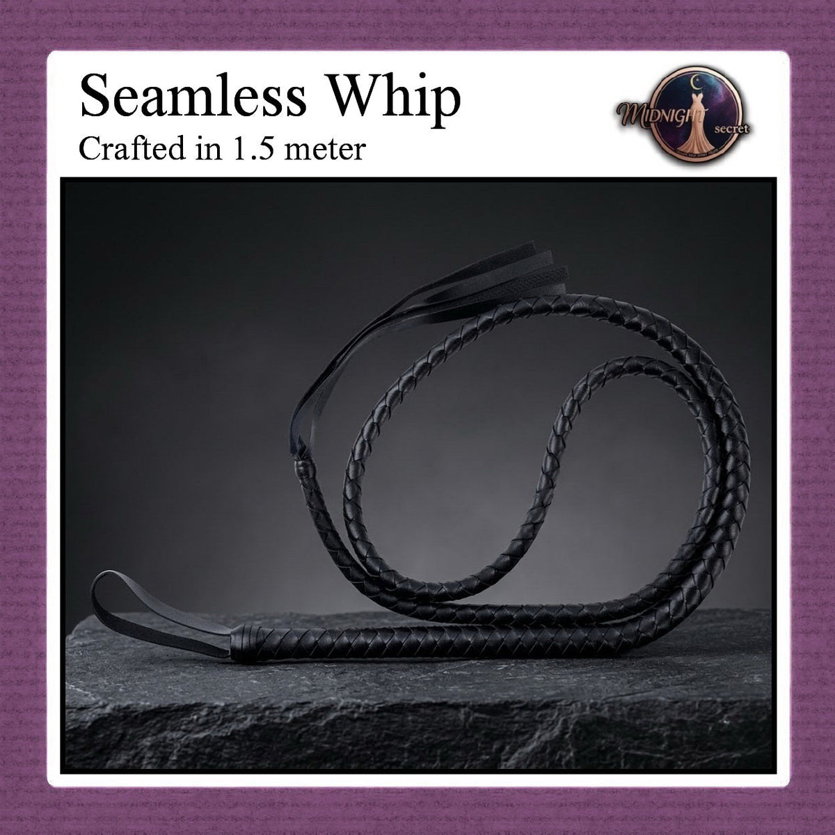 Pekalongan Midnight Whip Long - Cambuk Aksesoris BDSM - 150cm - 190cm