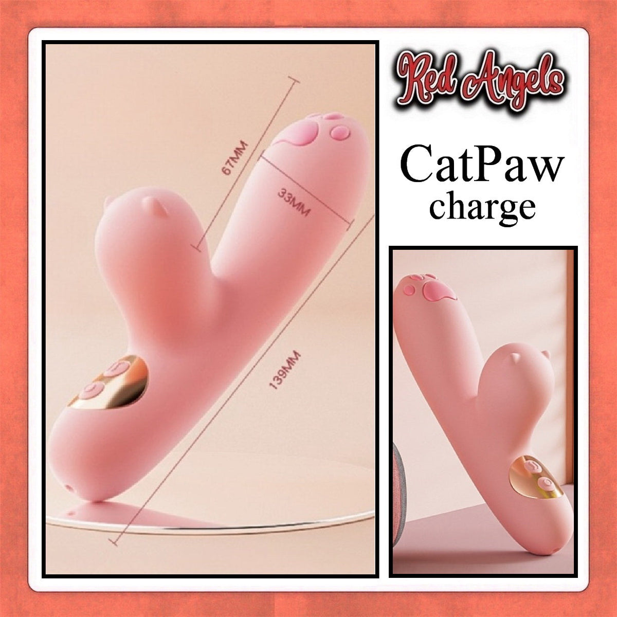 Pekalongan Red Angels Vibrator Lilo Cat Paw Charge