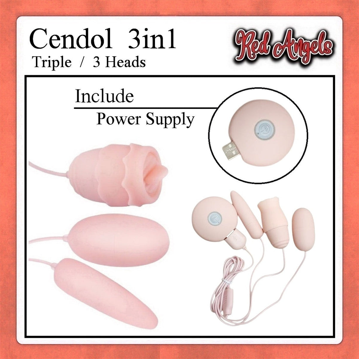 Pekalongan Red Angels Vibrator 3 in 1 USB Non PSU