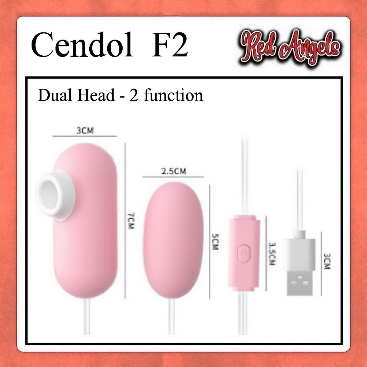 Pekalongan Red Angels Vibrator 2 in 1 F2 Non PSU