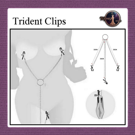 Pekalongan Midnight Clip - Trident 3 Way Nipple Clips Aksesoris BDSM