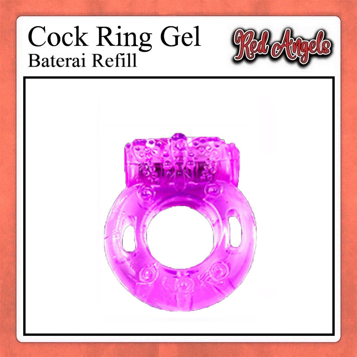 Pekalongan Red Angels Vibrator Pria Silica Gel Ring Cocoring