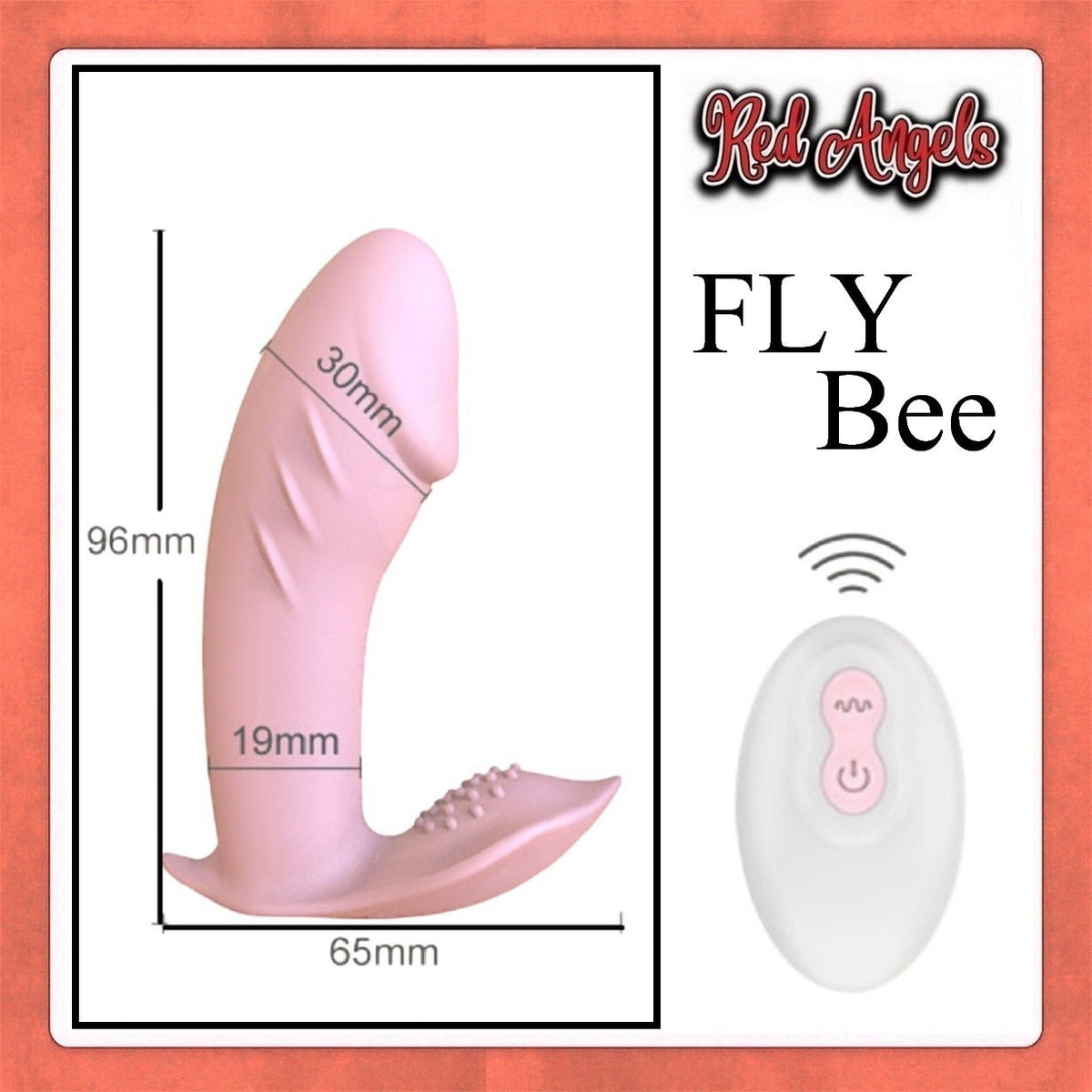 Pekalongan Red Angels Vibrator FLY Bee Remote Charger Pink