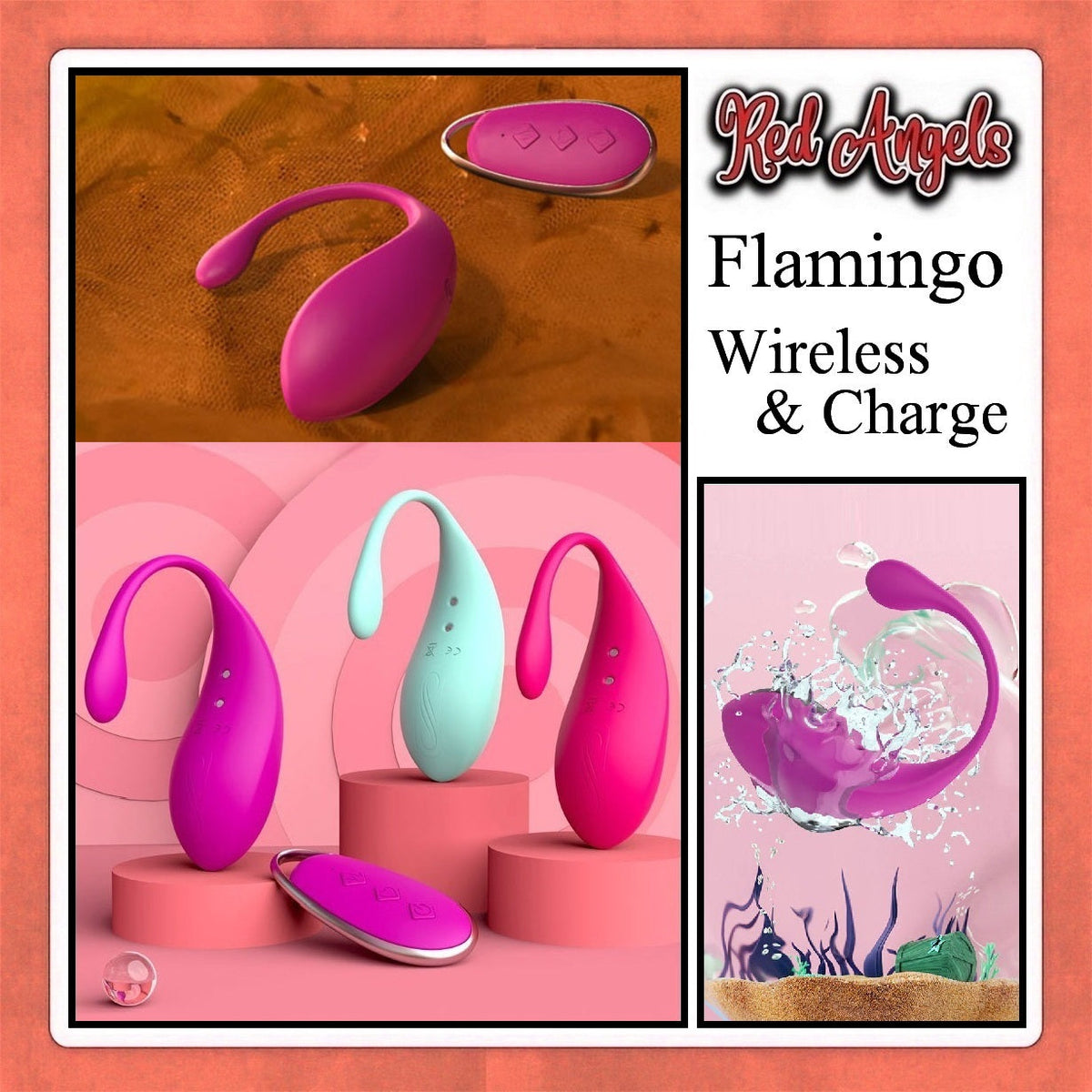 Pekalongan Red Angles Flamingo Remote Charge Purple Or Pink