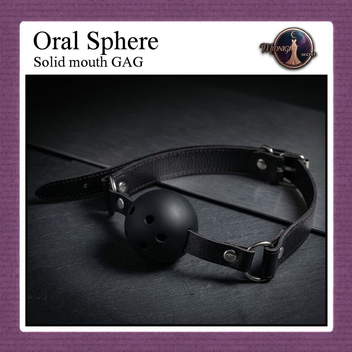 Pekalongan Midnight Mouth GAG - Oral Sphere Solid Ball ABS - Aksesoris BDSM