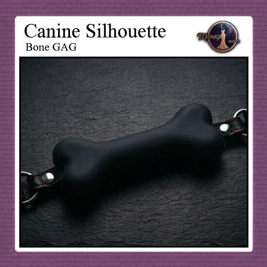 Pekalongan Midnight Mouth GAG - Canin Silhouette Bone Bit - Aksesoris BDSM