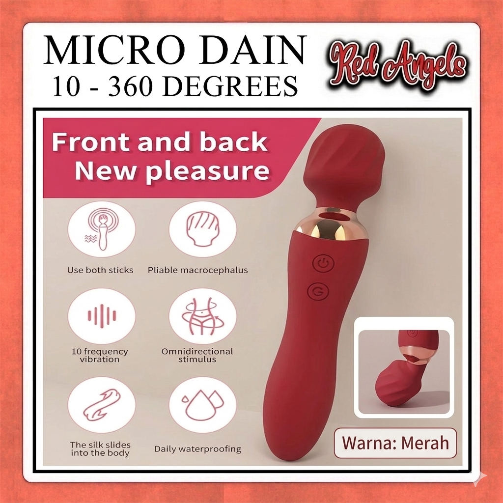 Pekalongan Red Angels Vibrator Alat Getar Micro Dain 10 - 360 Degrees
