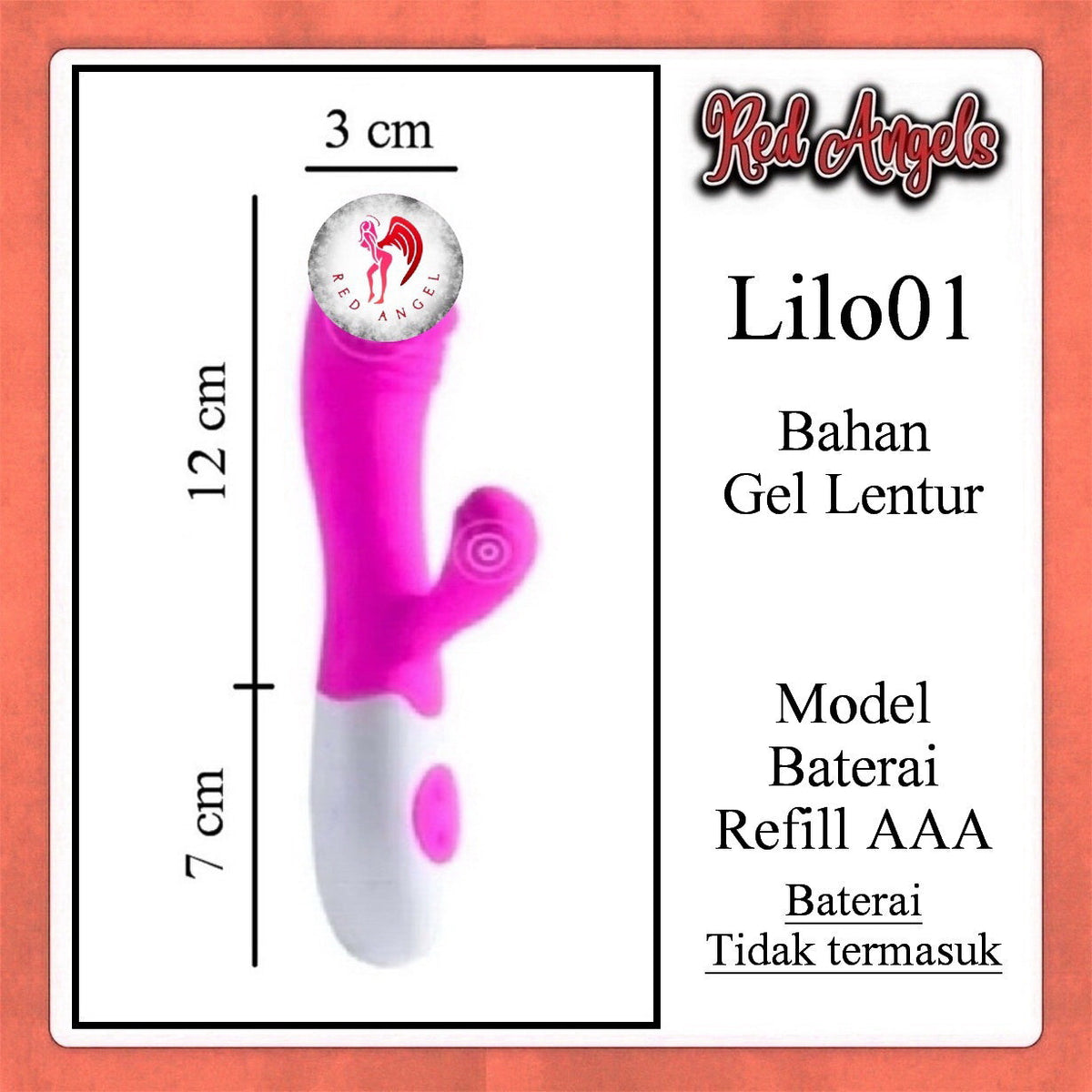 Pekalongan Red Angels Vibrator Lilo Charge 01 Refill AAA