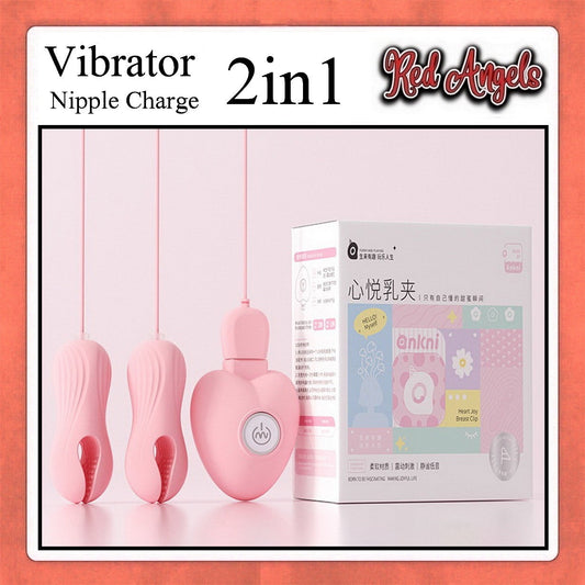 Pekalongan Red Angels Alat Getar Wanita Vibrator Nipple Charge 2 in 1