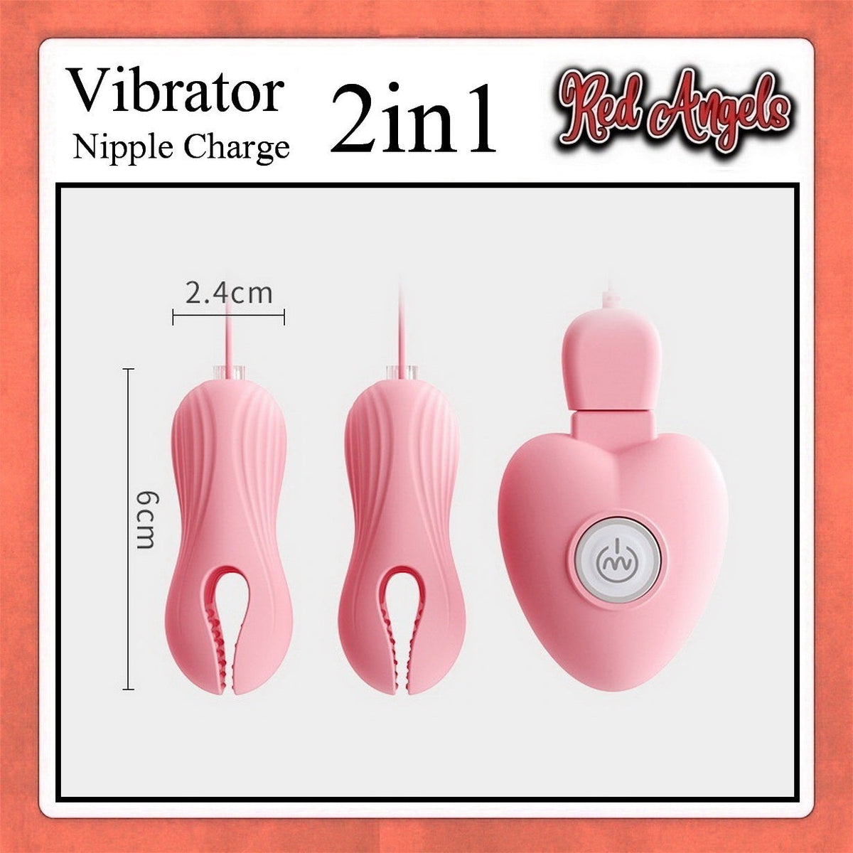 Pekalongan Red Angels Alat Getar Wanita Vibrator Nipple Charge 2 in 1