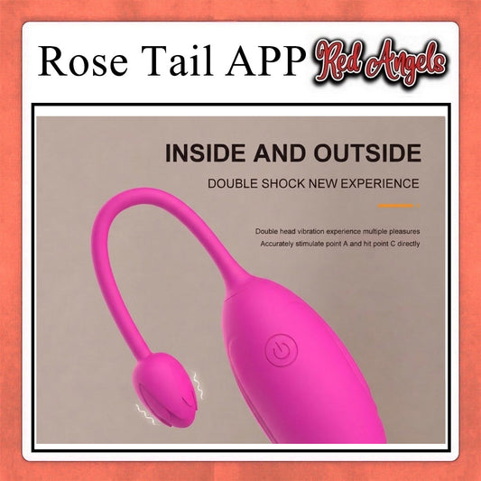 Pekalongan Red Angels Vibrator Alat Getar Wanita ROSE TAIL APP