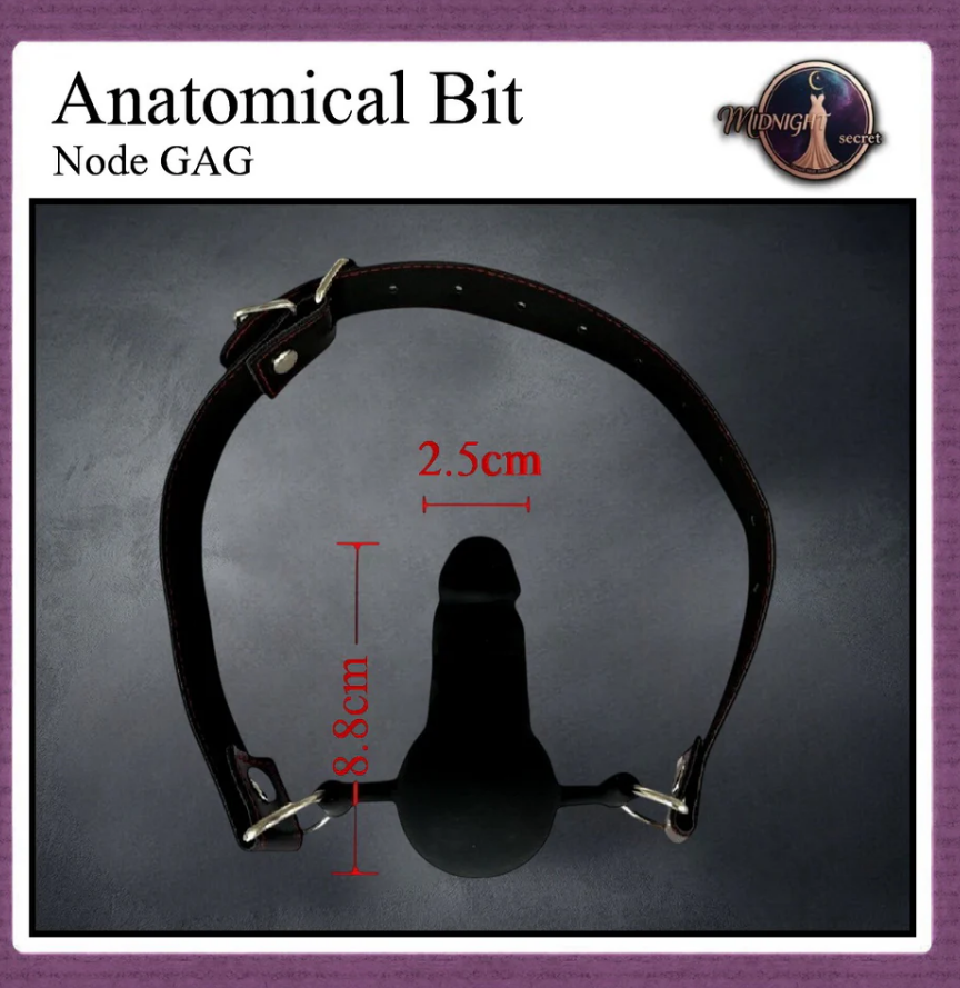 Midnight Mouth GAG - Anatomical Bit Node Gag - Aksesoris BDSM