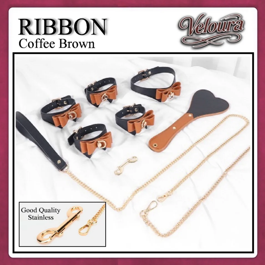 Midnight Set Premium BDSM Fashion Toys RIBBON Brown