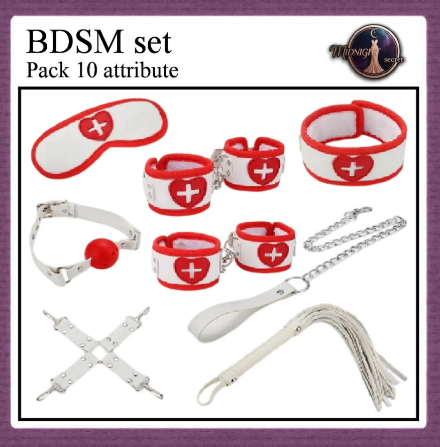 Midnight Set Premium BDSM Fashion Toys Seragam Tema Perawat Nurse Suster Hospital Rumah Sakit