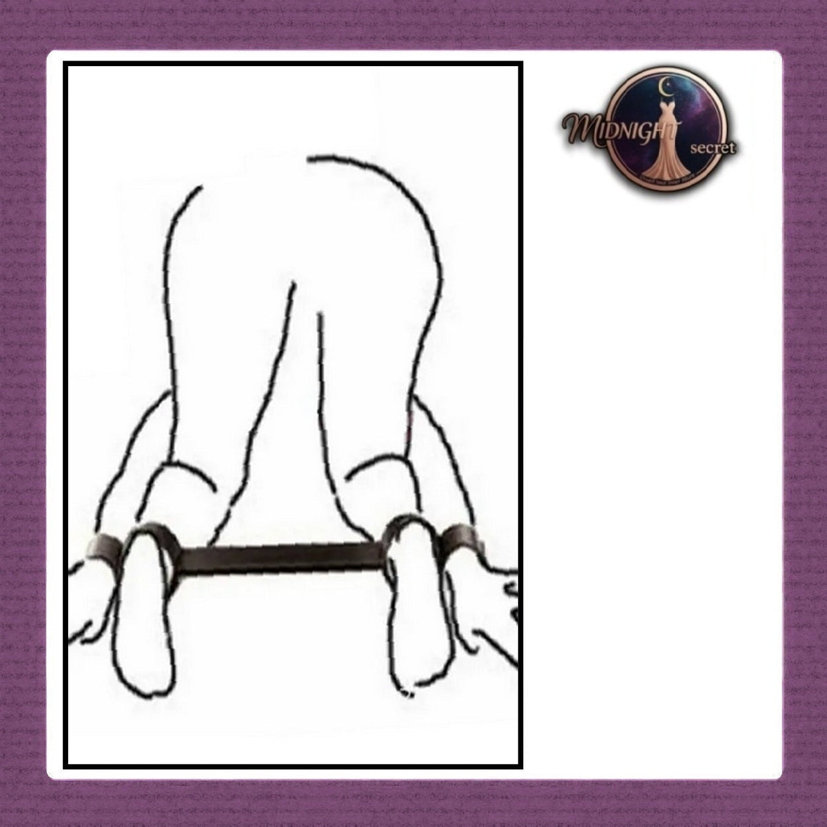 Pekalongan Midnight Tactical Cuffs - B class restraint - Aksesoris BDSM