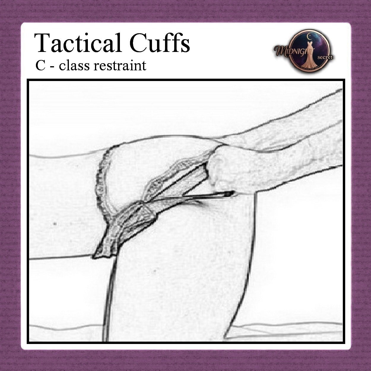 Pekalongan Midnight Tactical Cuffs - C class restraint - Aksesoris BDSM