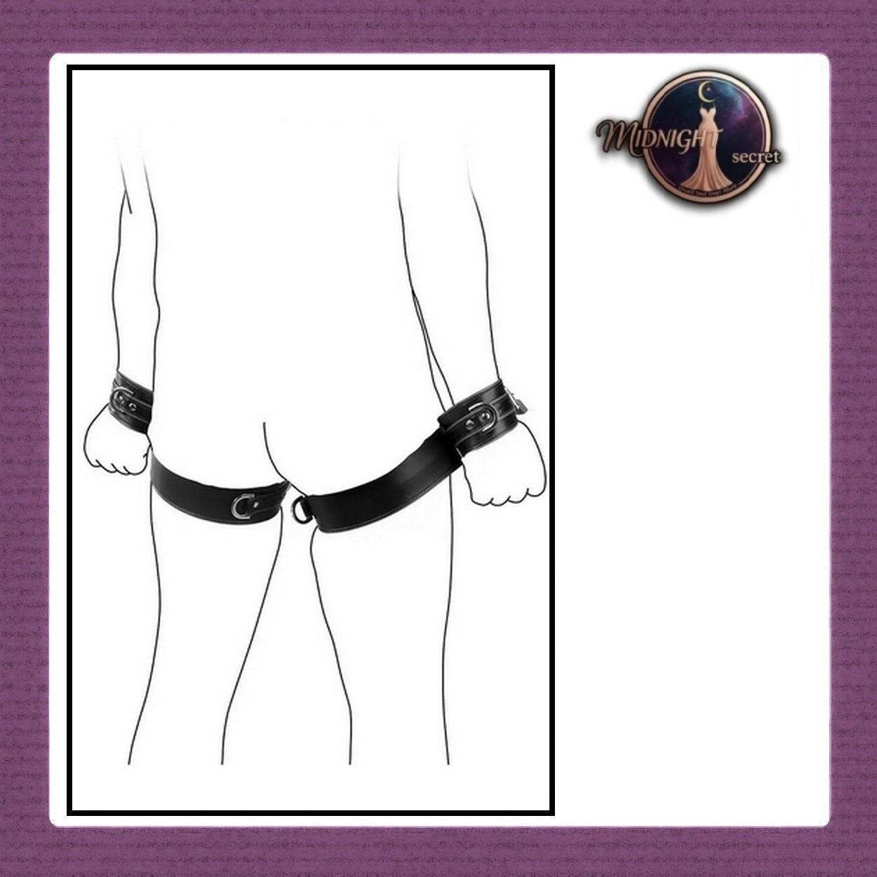 Pekalongan Midnight Tactical Cuffs - D class restraint - Aksesoris BDSM