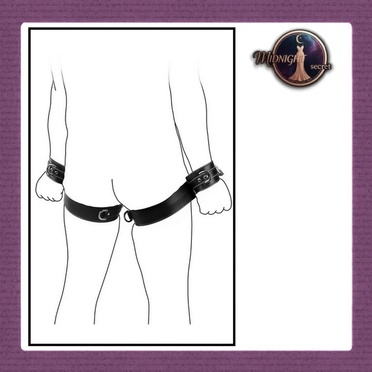 Pekalongan Midnight Tactical Cuffs - D class restraint - Aksesoris BDSM