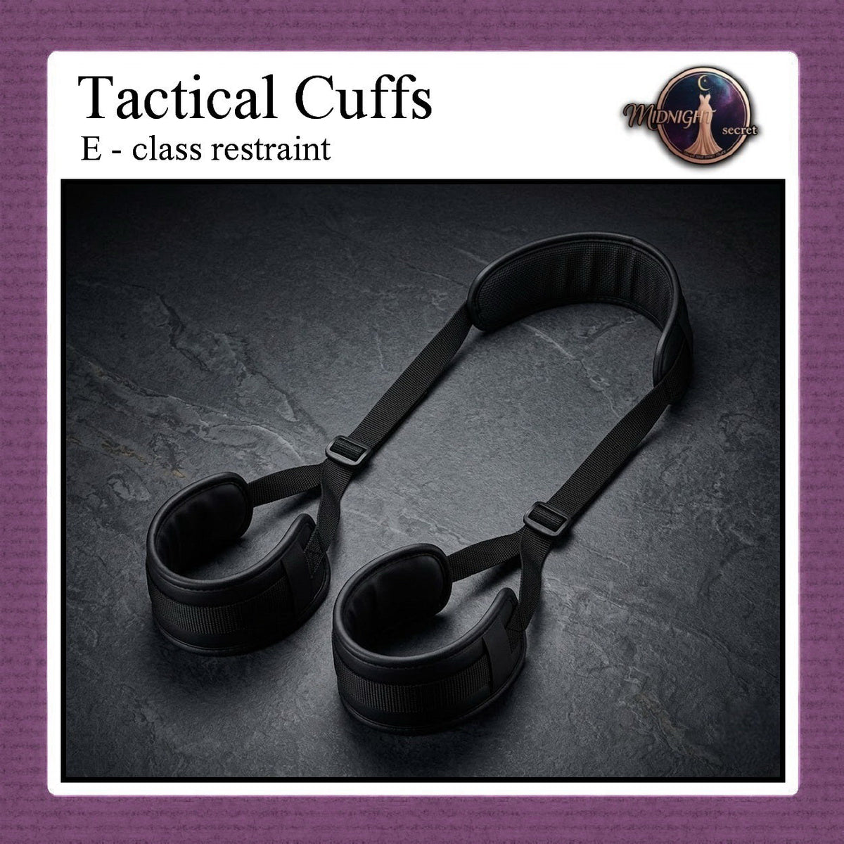 Pekalongan Midnight Tactical Cuffs - E class restraint - Aksesoris BDSM