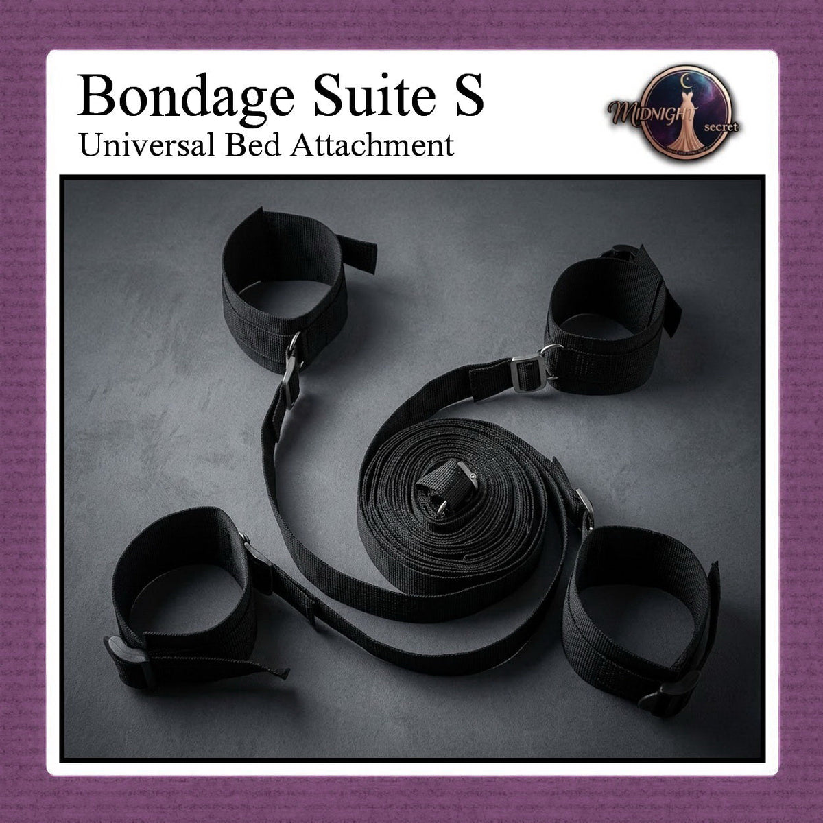 Pekalongan Midnight Bondage Suit - Universal Bed Attachment - Ranjang S - Aksesoris BDSM