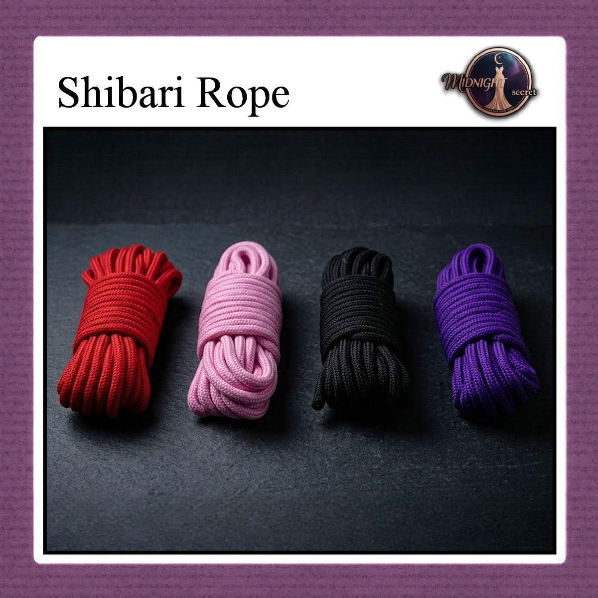 Pekalongan Midnight Shibari Rope - Tali 5 Meter - Lembut & Kuat - Aksesoris BDSM