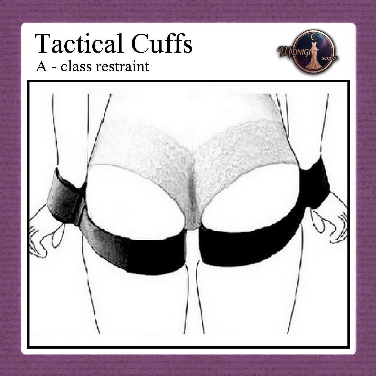 Pekalongan Midnight Tactical Cuffs - A class restraint - Aksesoris BDSM