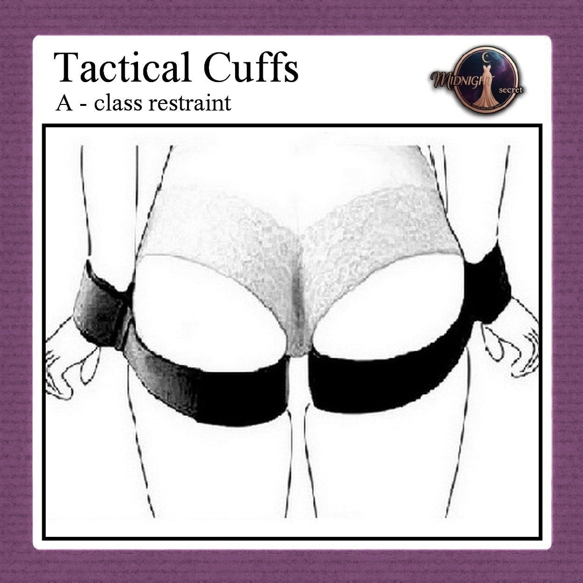 Pekalongan Midnight Tactical Cuffs - A class restraint - Aksesoris BDSM