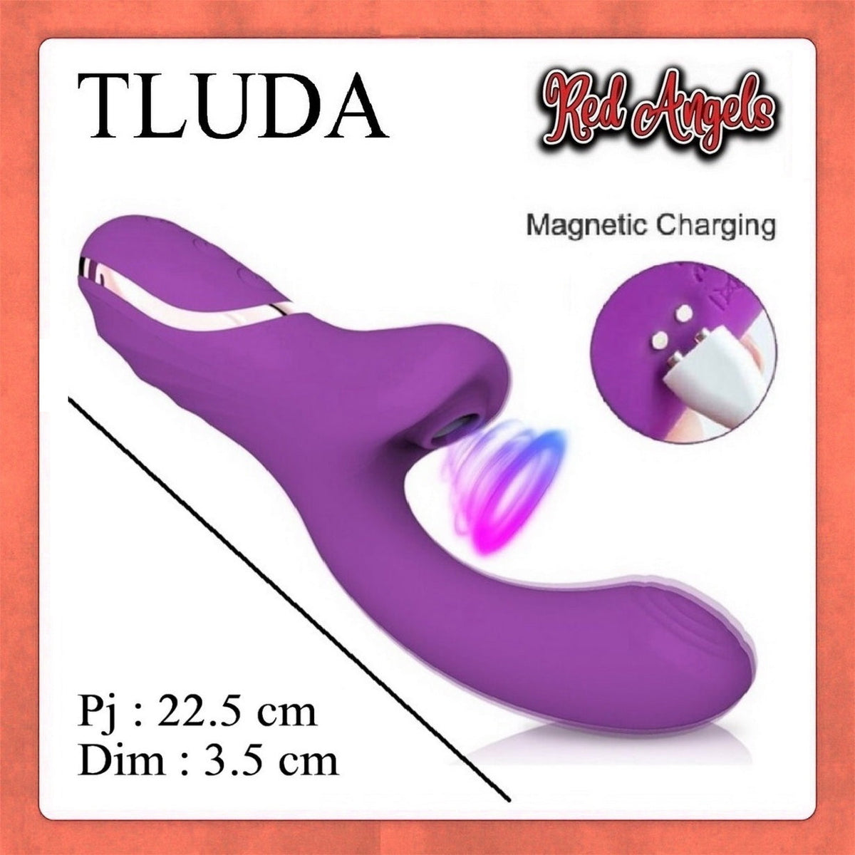 Pekalongan Red Angels Vibrator Tluda Smooch Magnetic Charge