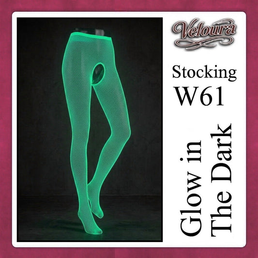 Pekalongan Veloura Stocking Sexy Tinggi Glow in the Dark Lingerie - GITD W60