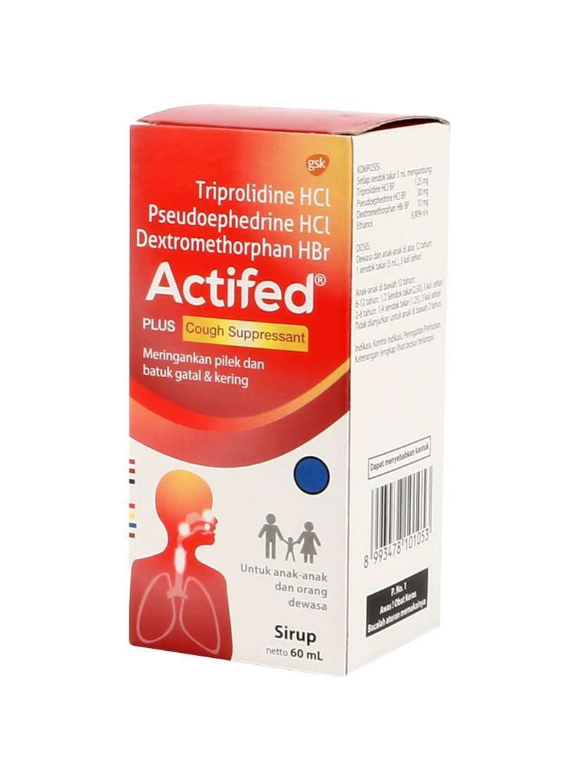 Pekanbaru Actifed Cough Supressant 60 Ml Dot