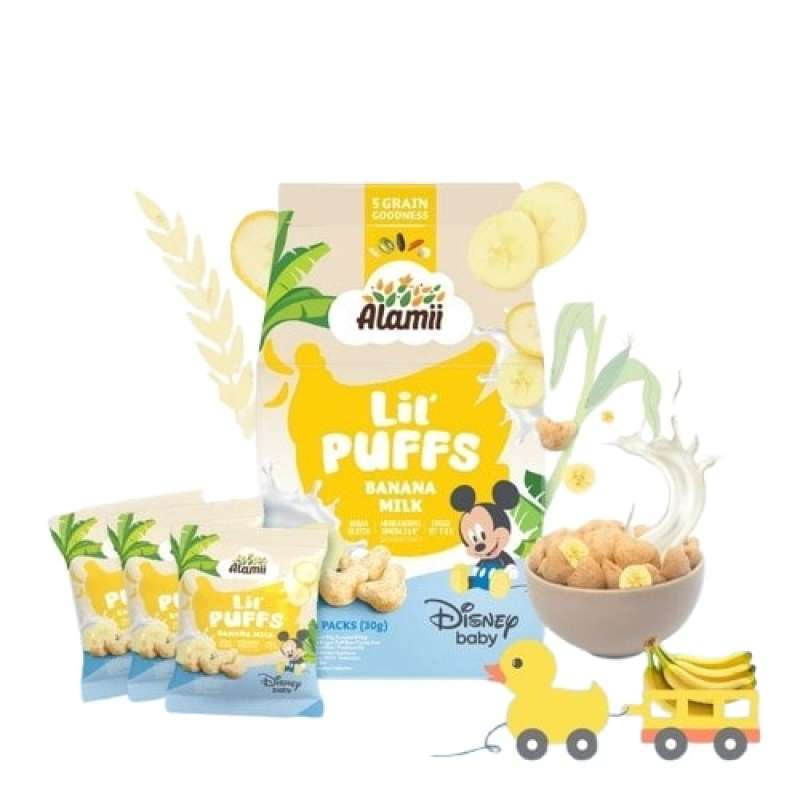 Pekanbaru Alamii Lil Puff Banana Milk 30Gr