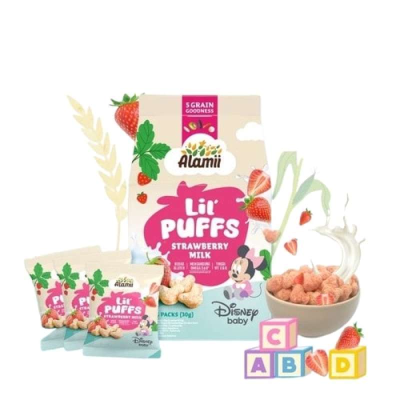 Pekanbaru Alamii Lil Puff Strawberry Milk 30Gr